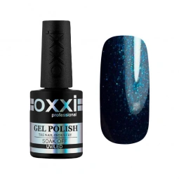 Гель лак OXXI №63 (очень темный бирюзовый с микроблеском)
