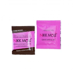 NIKK MoLE краска для бровей и ресниц в САШЕ (краска + окислитель)