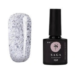 Топ Saga c золотой фольгой LEAF SILVER