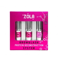 Набор составов для ламинирования бровей и ресниц ZOLA Protein Reconstruction System