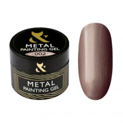 Гель фарба "Рідкий метал" F.O.X Metal painting gel №02 (рожеве золото)