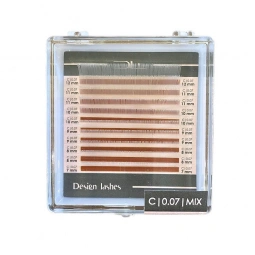 Ресницы Design Lashes белые (10 линий)