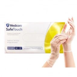 Рукавички Medicom вінілові прозорі