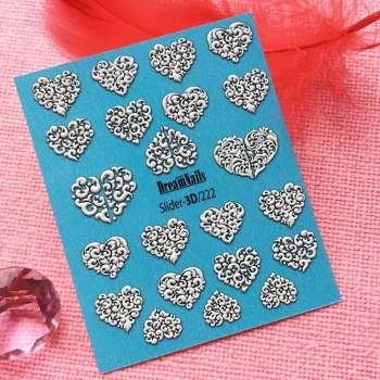 Dreamnails слайдер-дизайн 3D-222 (об'ємні)