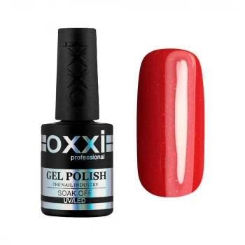 Гель лак OXXI №139 (кроваво-красный с микроблеском)