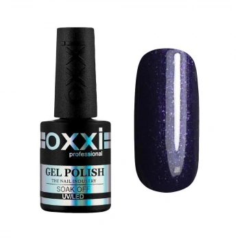 Гель лак OXXI №44 (темный фиолетовый с микроблеском)