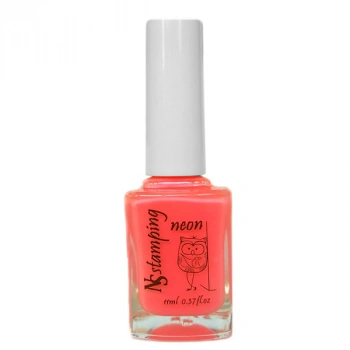 Nail story лак для стемпинга Neon №5 (розово-оранжевый)