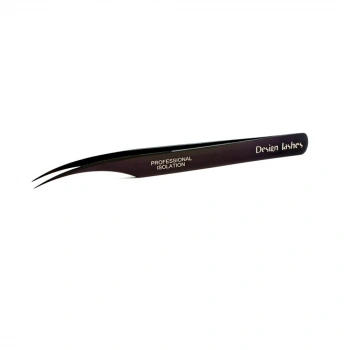 Пинцет для ресниц дельфин Desing Lashes (чорный)