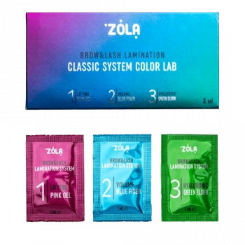 ZOLA Color Lab Набор составов для ламинирования бровей и ресниц в саше