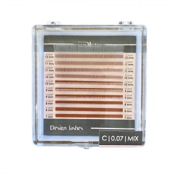 Ресницы Design Lashes белые (10 линий)