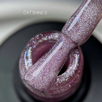 SAGA гель лак  хрустальная кошка CAT SHINE №03